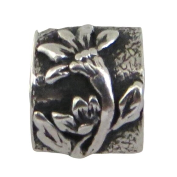 Pandora Vintage Poinsettia Christmas Flower SS .925 Charm 790213 - Picture 3 of 6